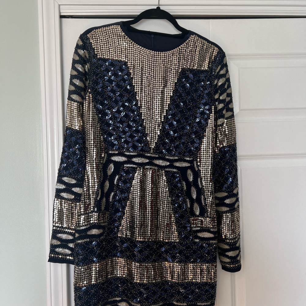 Elegant Black and Gold Dress